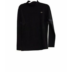 Athletic Works Black Long Sleeve Mens Fleece Pullover